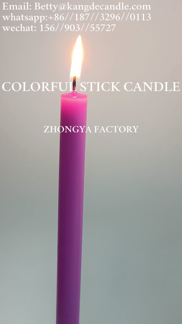 colorful stick candles