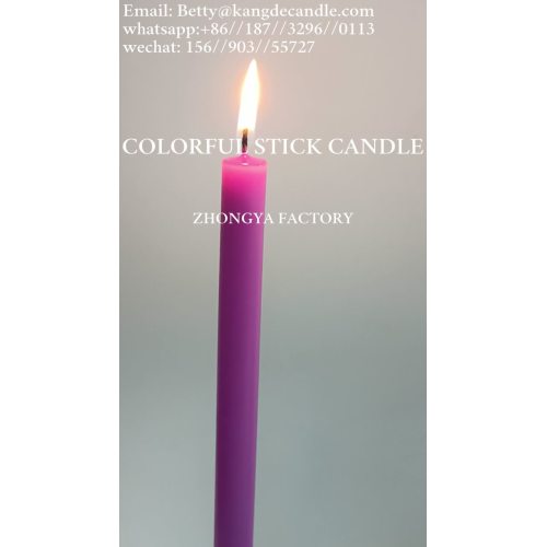 colorful stick candles
