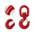 High Quality Full-Color Carbon Steel Swivel Hook for Mining and Heavy Industry Applications1