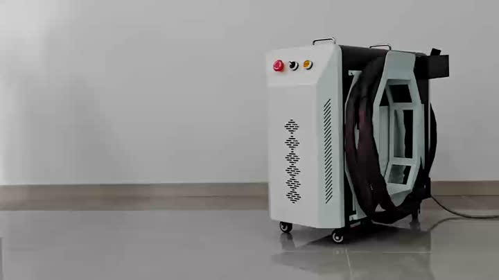 Máquina portátil compacta de limpeza a laser de pulso refrigerada a ar