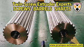 SHAFTS para extrusora de parafuso duplo