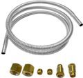 6mm Flexible Gas Line Catering Equipment Machine Gas Valve Corrugated Hose with M10X1 Fitting - 900MM Length1