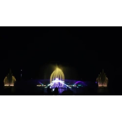 Laser fountain flashing