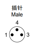 Svlec m8 kutenderera plug connector 3-pole mile yakananga