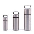 Portable Stainless Steel Survival Medicine Tank Bottle - Waterproof and Durable1