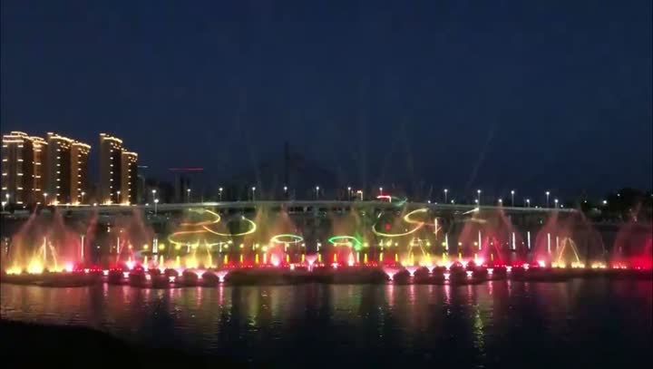 Park music fountain