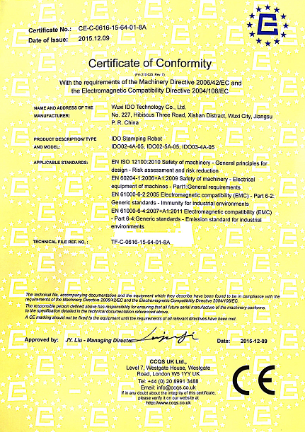 CE  Certificate 