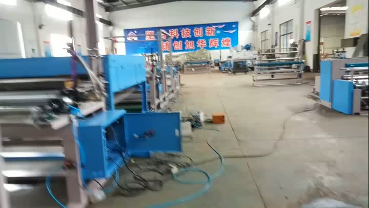 Video of steel wire mesh conveyor belt hot covering machine