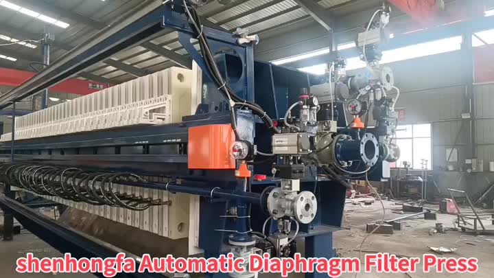 Powerful automatic diaphragm filter press