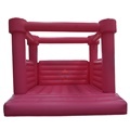 Luxury White Wedding Bouncer: Pink Inflatable Castle for Commercial Use1
