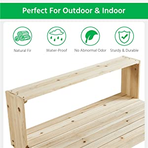 Garden Potting Bench Table