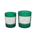 Empty Green Matte Black Glass Candle Jars For Candle Making Wholesale1