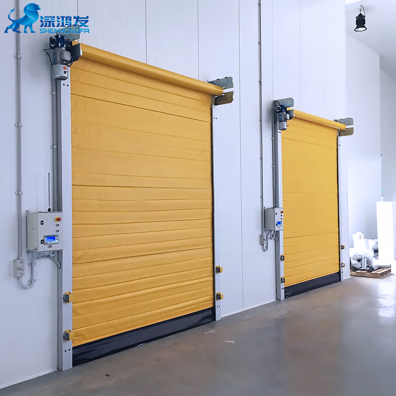 Freezer room PVC high speed rollup door 