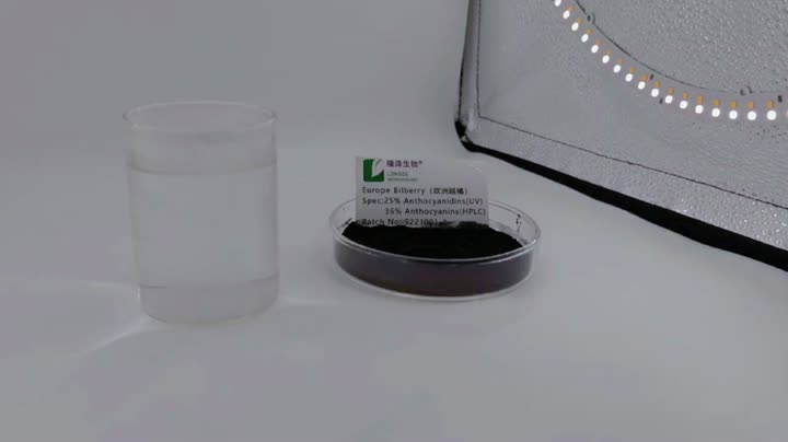 European bilberry is water-soluble