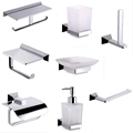 Brass Toilet Holder Bathroom Hardware Set: Wall-Mounted Soap Dispenser and Paper Holder1