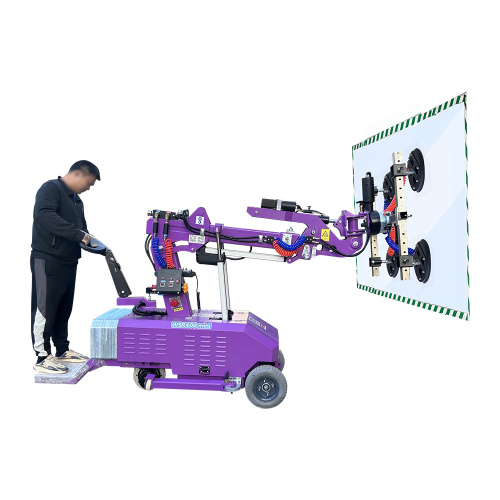Ooit een 400 kg glasinstallatiemanipulator gezien die past in woonliften?