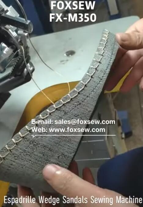 Wedge Espadrilles Sewing Machine