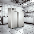 Furnotel Commercial Refrigeration Equipment Double Doors Upright Freezer Vertical Commercial Refrigerator1