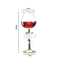 Transparent High Borosilicate Glass Lily of the Valley High Color Retro Lily of the Valley Goblet Glass Wine Glass1