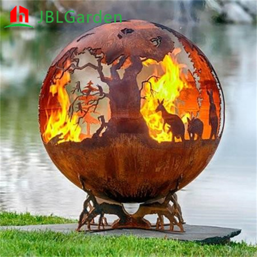 JBLgarden Fire Pit Sphere-Australian customer visit