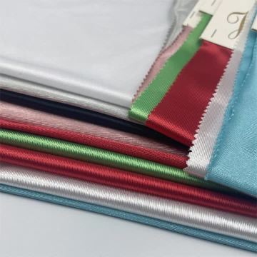 Shiny silk knitted fabric
