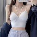 Summer Women's Backless Camisole Tank Top Sleeveless Crop Top1