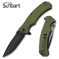 Black D2 AUS-8 Steel Blade G10 Handle Survival Folding Knife for Camping1