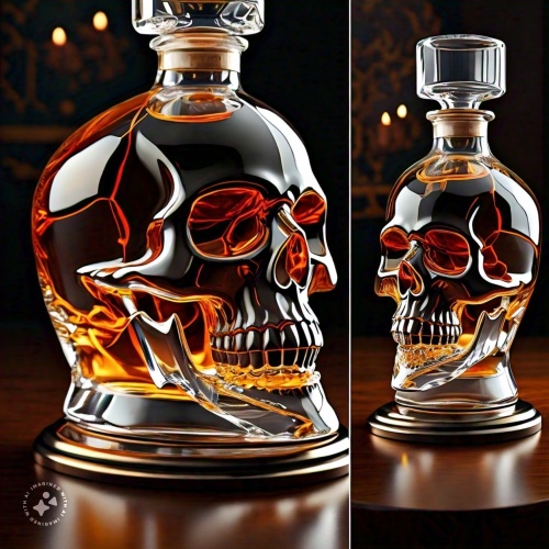 Skull Decanter - Wijn in fles 750 ml fles