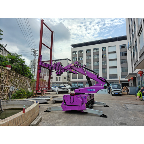 Crawler-vacuümheffer met klembevestiging voor installatie van gaashekwerk | Zware hefmachine van 1500 kg