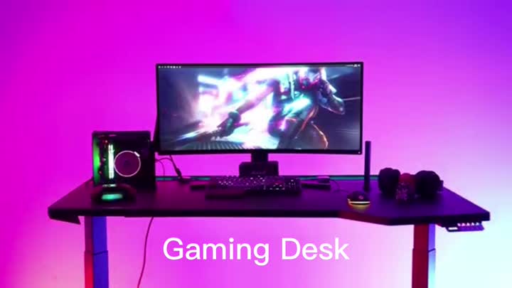 Home bedroom gaming desk