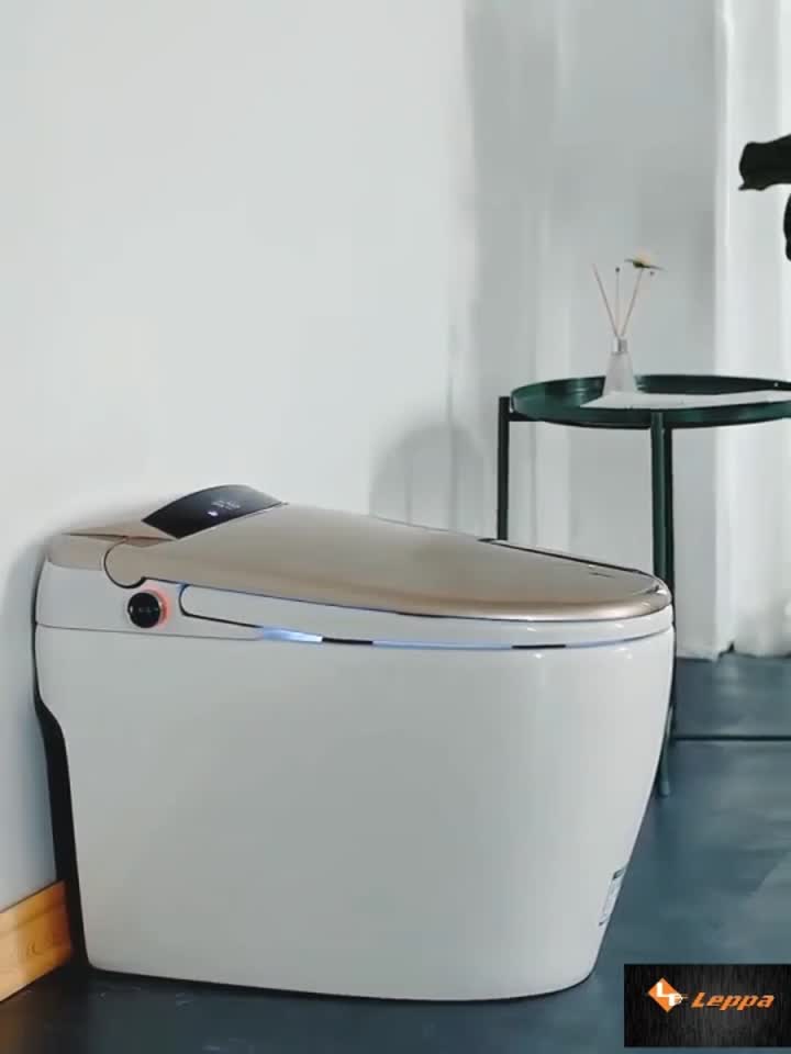 High-Tech Automatic Closestool Intelligent Water Closet Floor Mounted Smart Toilet