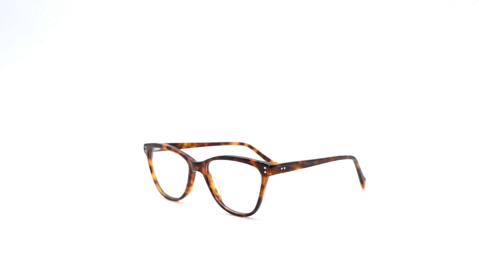 Optisch vollständig benutzerdefinierte transparente blaue helle Augen Acetat -Brille Spektakelrahmen für MEN1