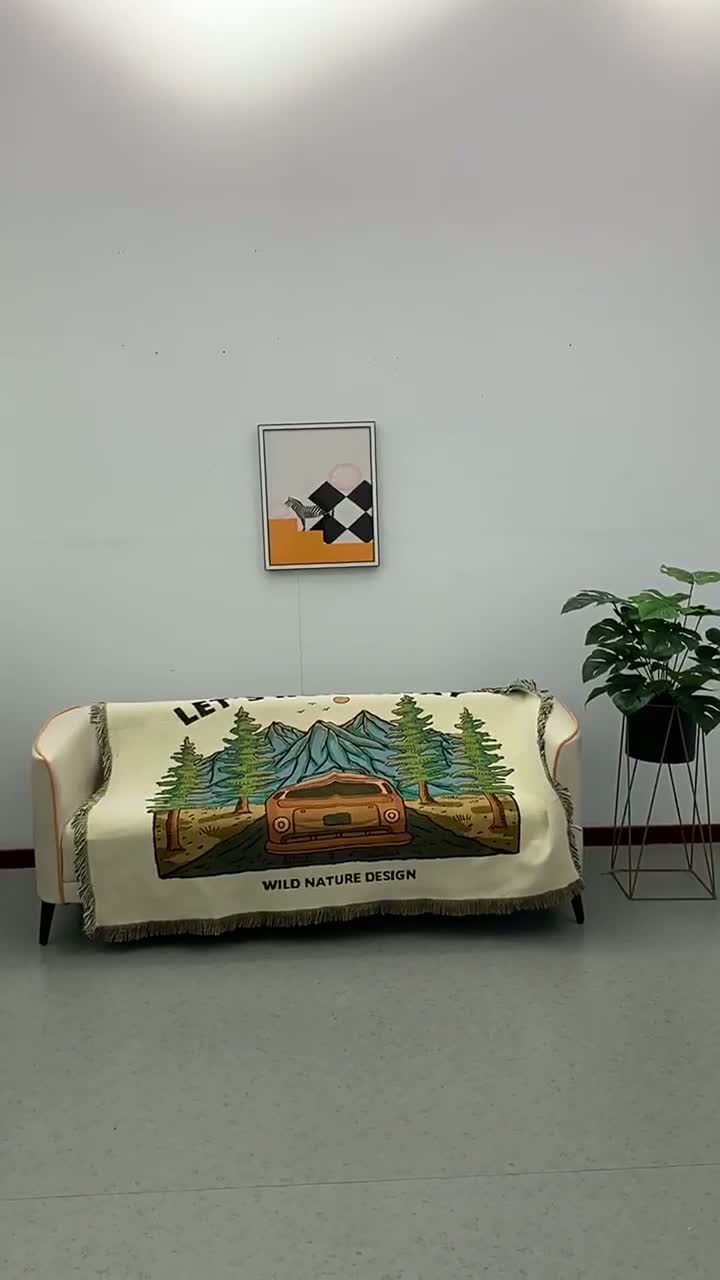 Blankets, Woven Blankets, Woven Blankets, Wall Blankets, High Quality Cartoon Cotton Blankets