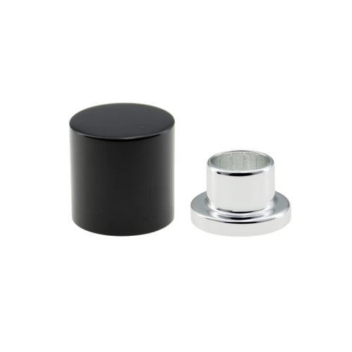 Chai nước hoa màu đen bóng 13mm Nắp & vòng cổ từ tính