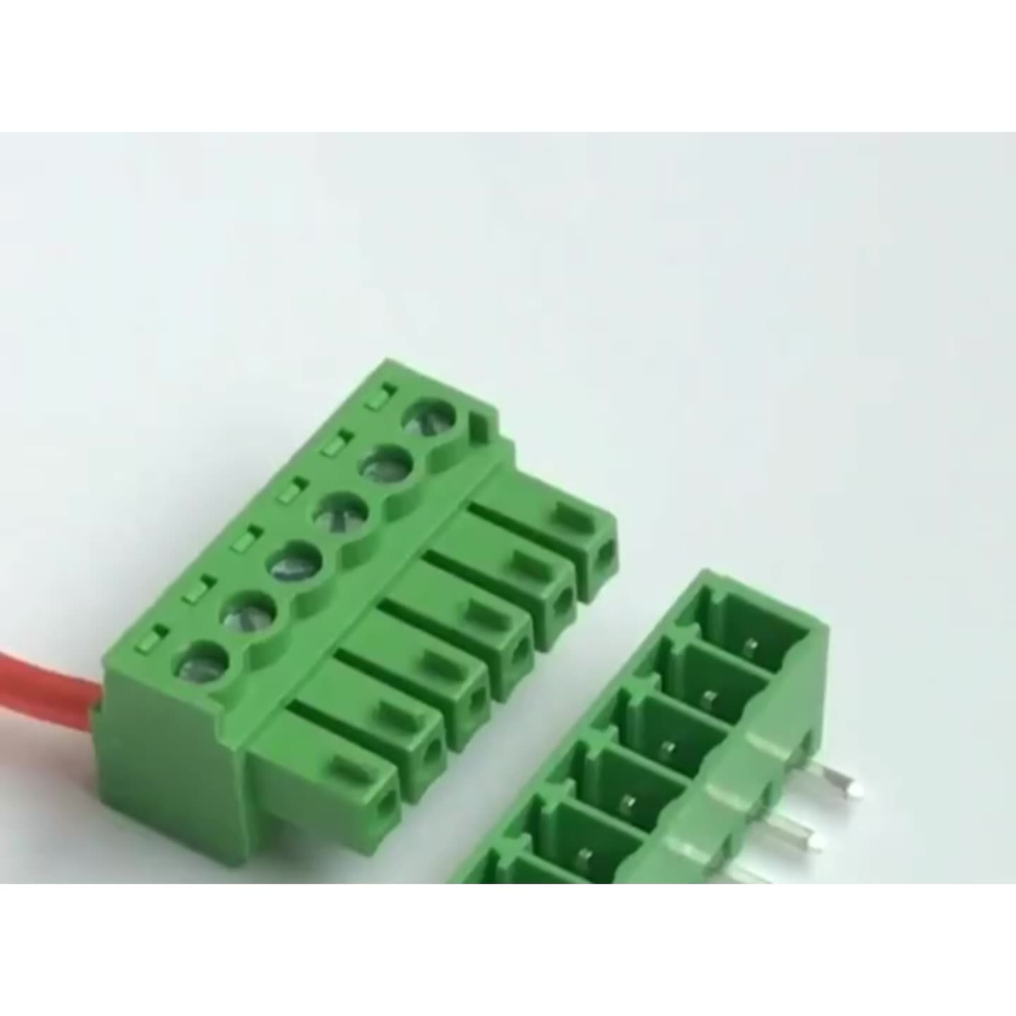 Piuggable Terminal Block 3.81mm Pitch HQ15EDGRC Wire Terminal Block1