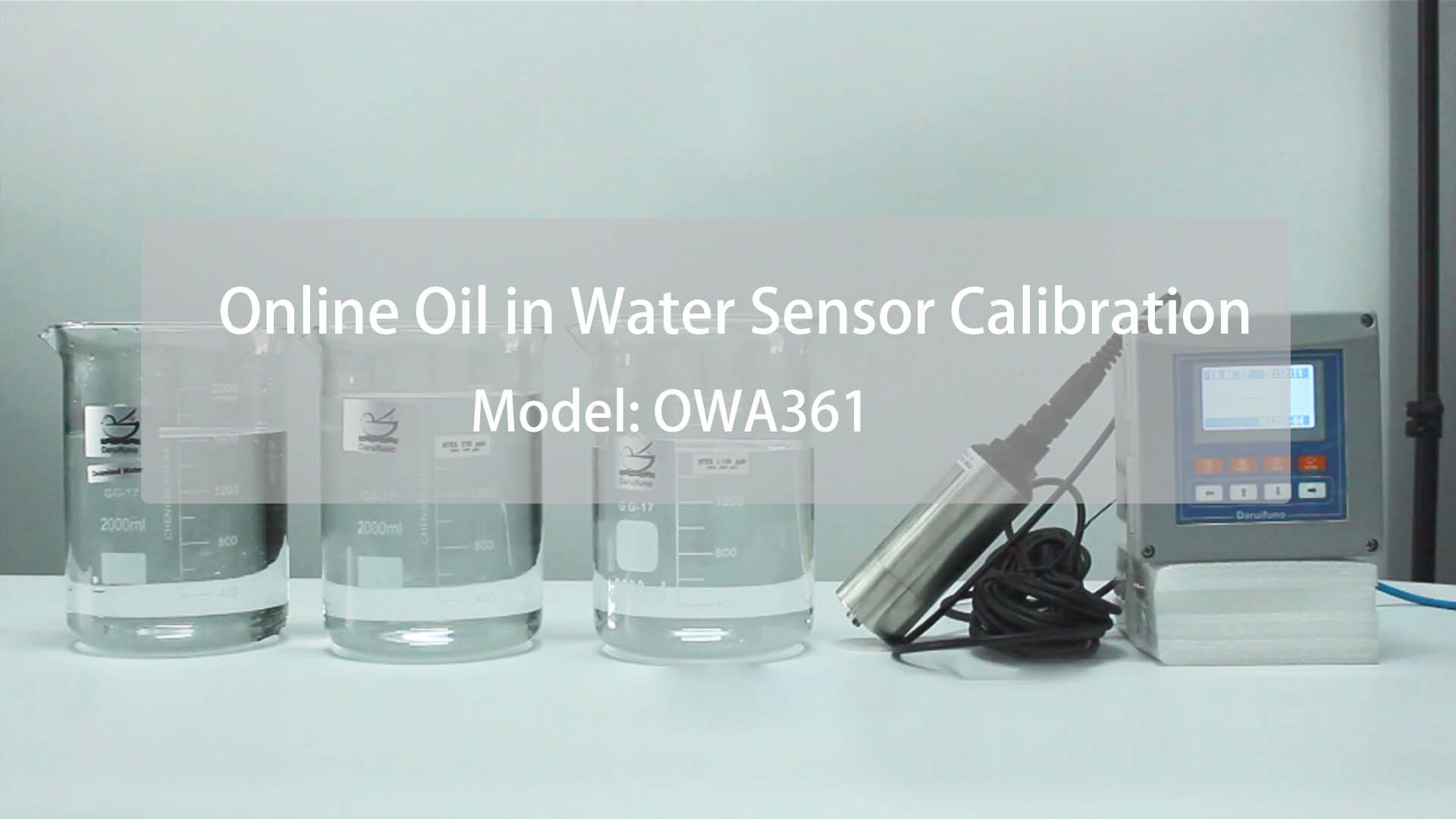 OWA361 Online Oil in Water Sensor Calibration