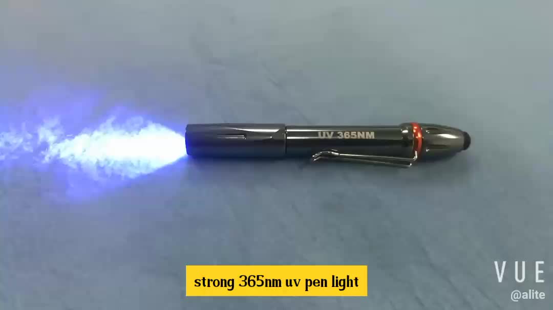 Pocket Flashlight 365nm 3W LED Ultraviolet Lamp UV Black Light Pen Torch1