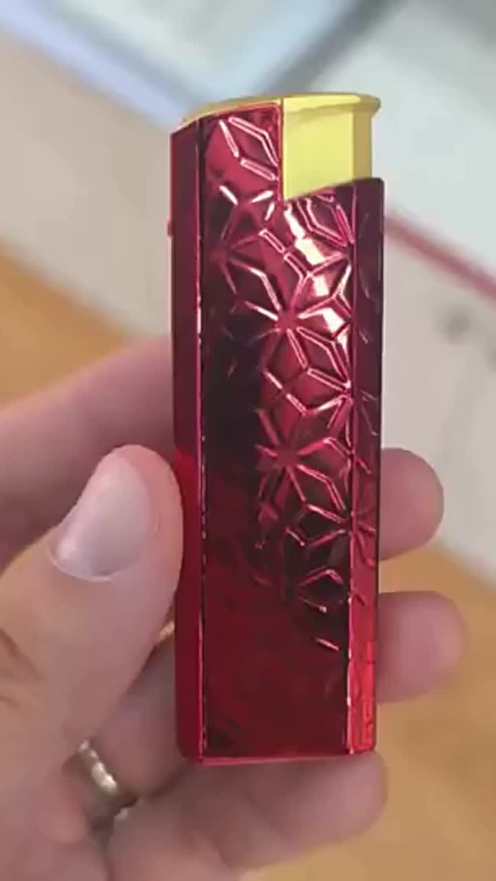 Электрическая струя зажигалка с металлической крышкой 01