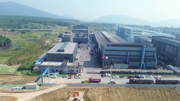 Nhìn từ trên cao của Cơ sở sản xuất gang dẻo Xinwanfangyuan