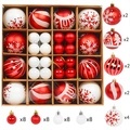 Christmas Ball Gift Box Ornaments - Xmas Hanging Decoration Plastic Ball Christmas Tree Ornaments1