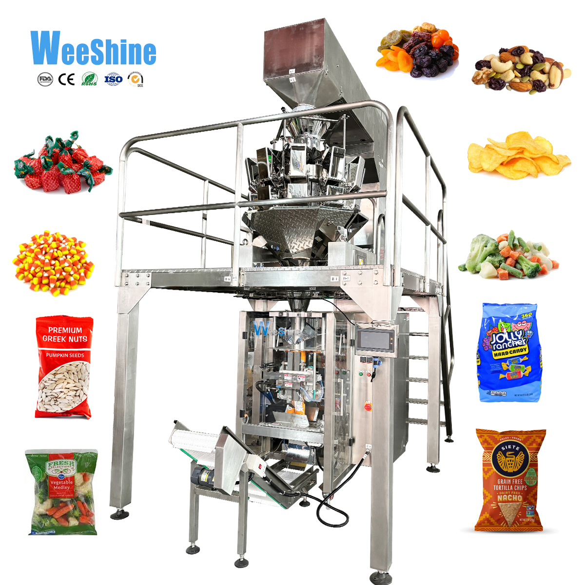 Machine d&#39;emballage des granules de weeshine