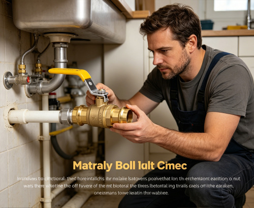 صمام كروي نحاسي ممتاز قابل للدفع