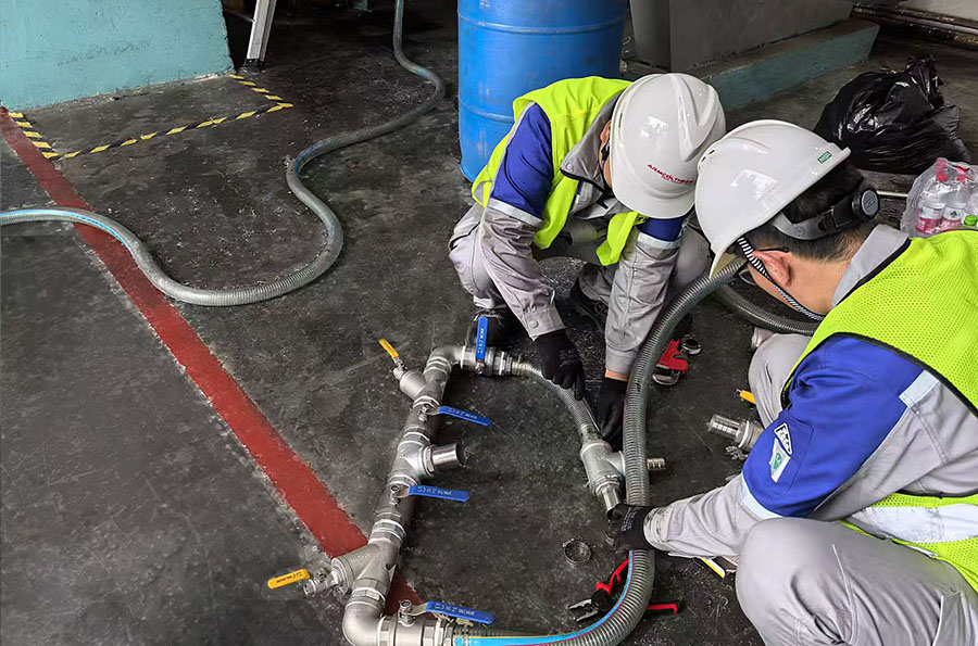 heat transfer fluid worker