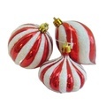 Customizable Christmas Tree Ornaments: 8cm Glitter Plastic Balls from Supplier1