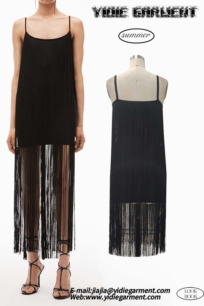 Black Tassel Dress