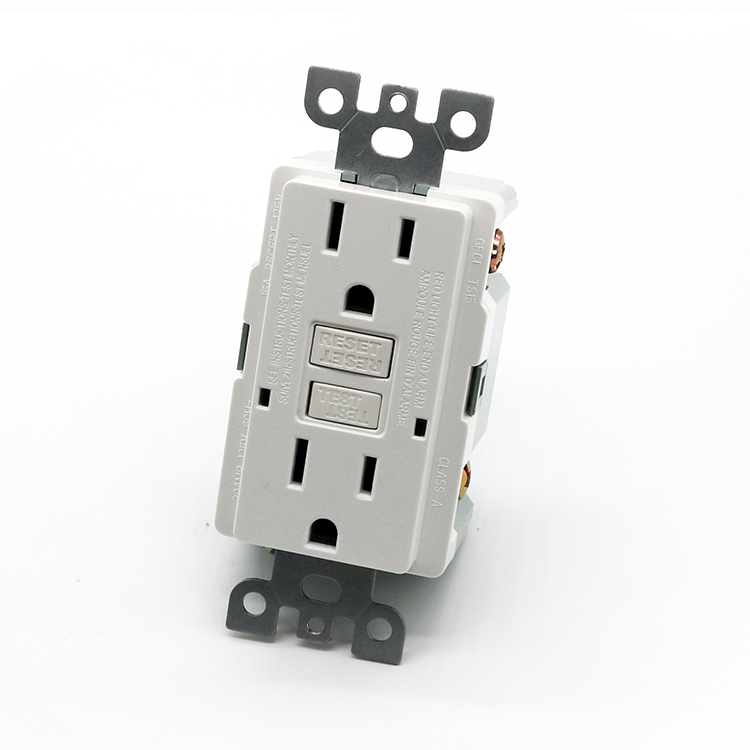 TS15 white GFCI receptacle outlet