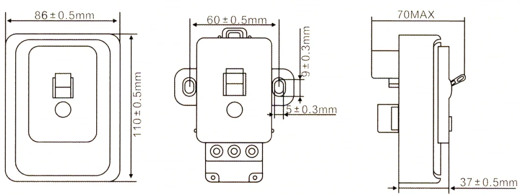 Dk50L-1 32A 2p مفتاح حماية تسرب أبيض لسخان المياه