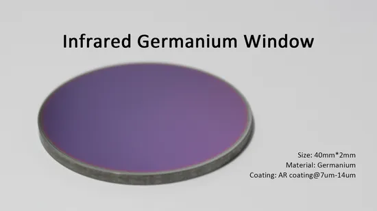 ใหม่ล่าสุดออปติคัล 40 มม. อินฟราเรดหน้าต่าง GE GENIND