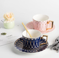 New Design Tea Cup With  saucer  Coffee Mug Ceramic Mug For Drinking Coffee Water Tea Milk with spoon1