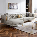 Light Light Sofa French Living Room Home Furniture Combination L-Shyive Leisure European Leather Sofa Chair1